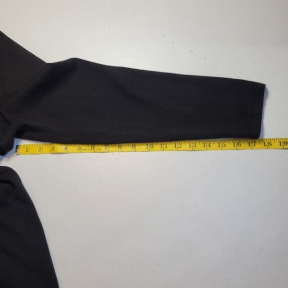 Cyrus Black Knit Sweater Cardigan Topper with Mesh Trim Women's Plus Size 2X NEW - Picture 12 of 12